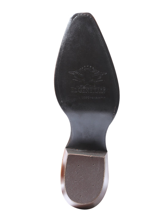 Bota vaquera El General Rodeo - Ante marrón 41789