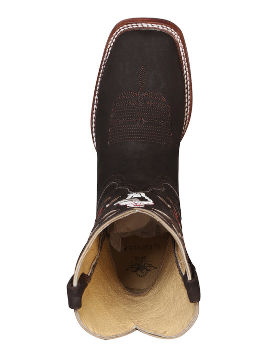 Bota de rodeo El General para mujer - Marrón oscuro 42974
