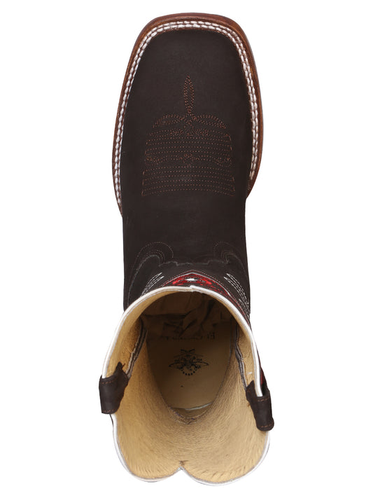 Bota Rodeo para mujer El General - Ante marrón oscuro 42978