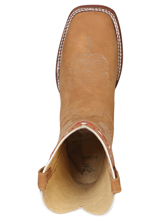 Bota Rodeo para Mujer El General - Nobuck Melocotón 42979