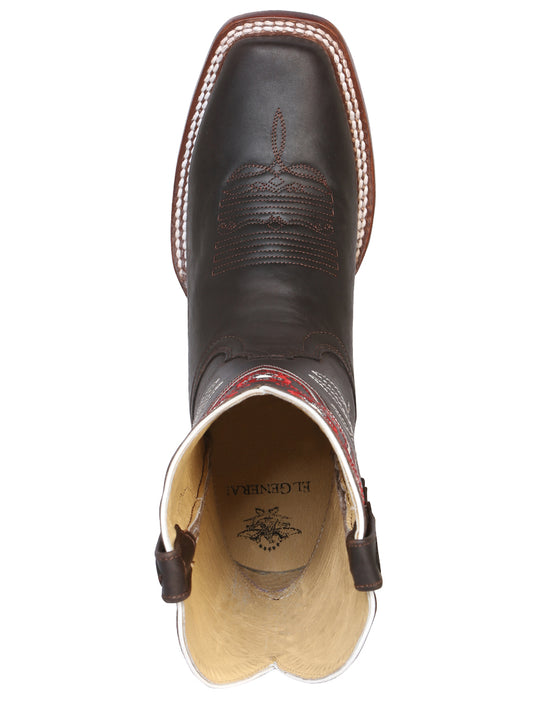 Bota de rodeo para mujer El General - Chocolate oscuro 42981