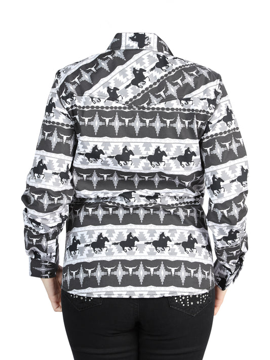 El General - Camisa casual de manga larga - Negro 44479