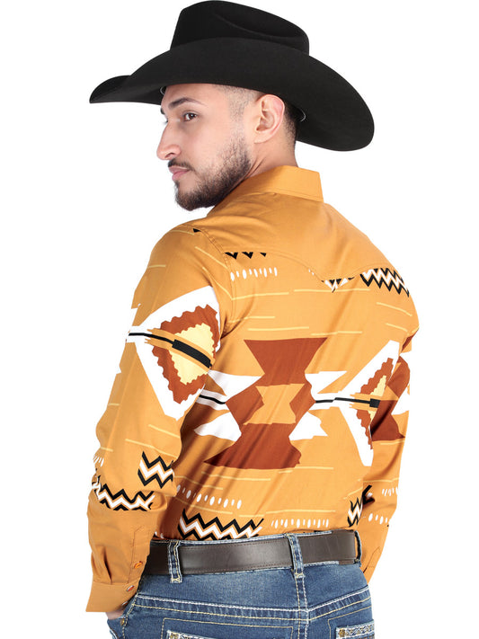 El General - Camisa informal de manga larga - Taupe 44499