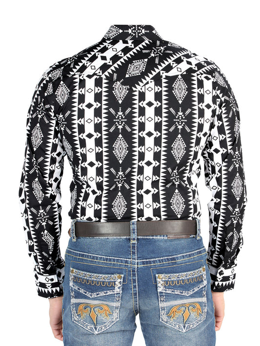 El General - Camisa informal de manga larga - Negra 44501