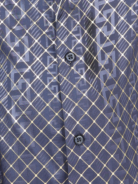 Camisa informal de manga larga azul marino El General 44569