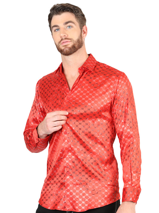 Camisa informal de manga larga El General Red 44577