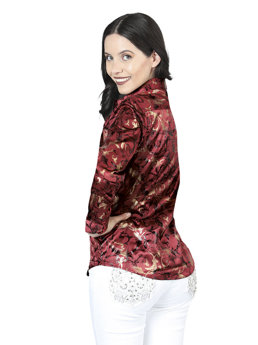 Camisa informal de manga larga El General Burgundy 44595