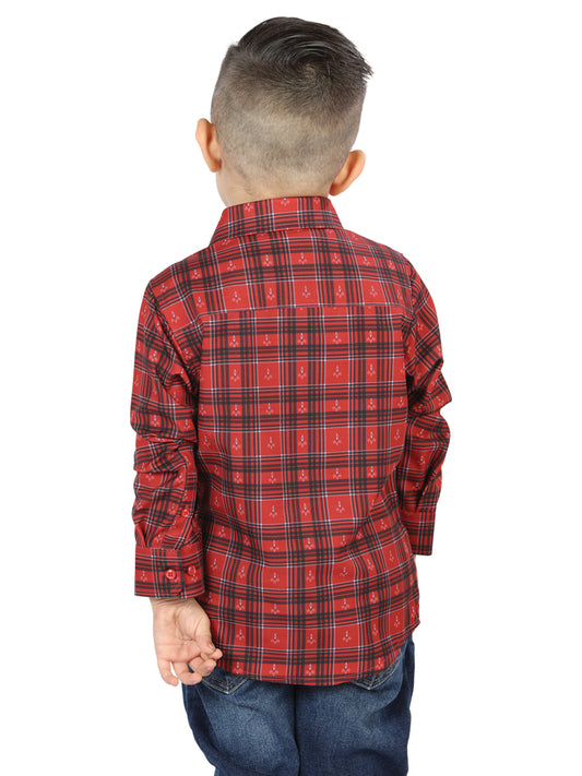 Camisa informal de manga larga El General Red 44739