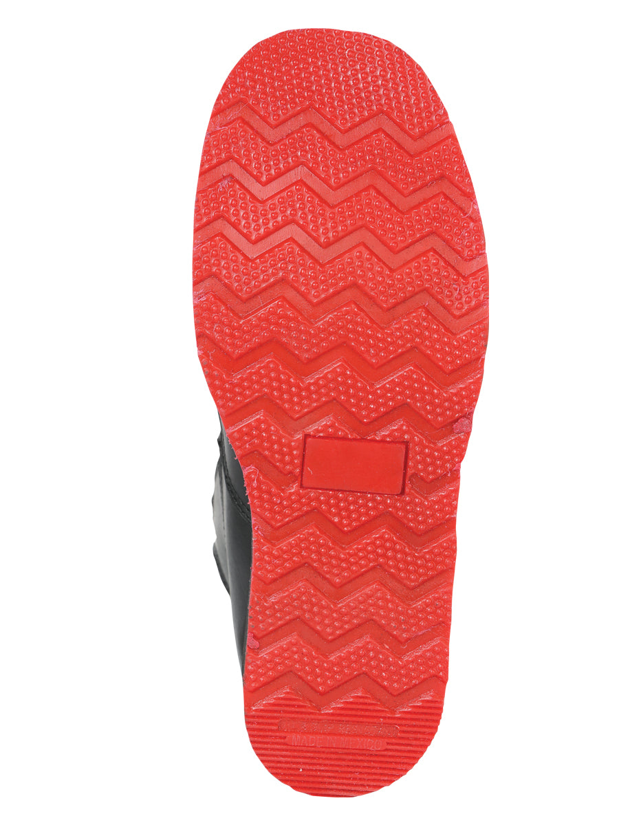 Zapato Sefeni para hombre con doble cremallera, de piel sintética Crazy Leather - Negro 45394