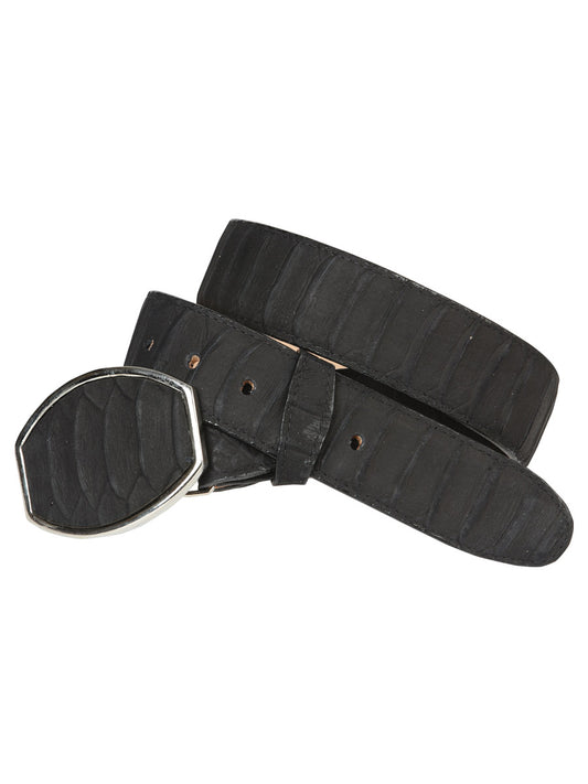 Cinturón vaquero para hombre El General imitación pitón - Negro 45569