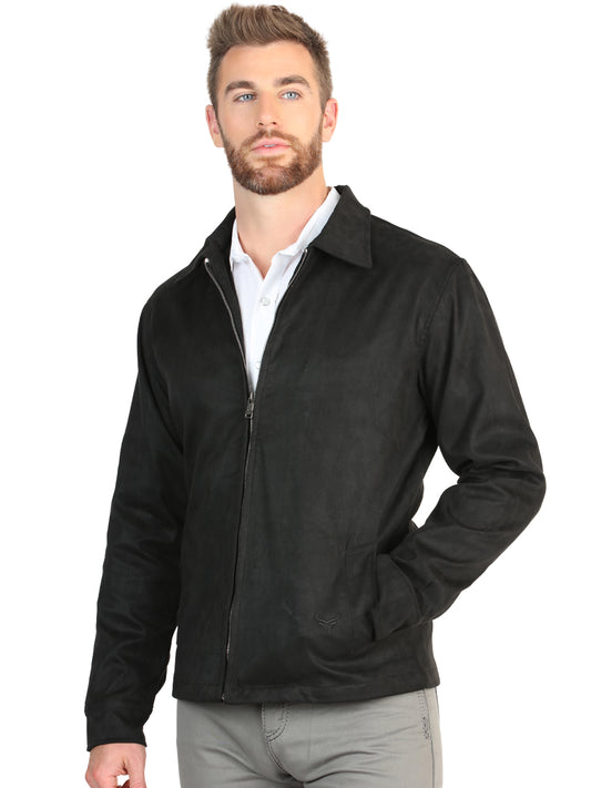 Chaqueta de ante para hombre El General - Negra 45648