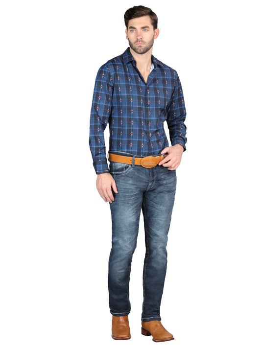 Pantalones El Norteño Medium Blue Skinny Stretch 126631