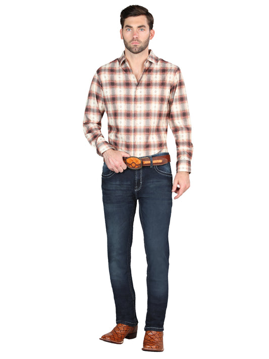 El Norteño Pantalón Elástico Pitillo Azul Oscuro 126633