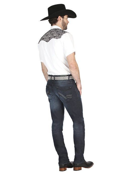 Pantalones vaqueros El Norteño Skinny Stretch en azul oscuro 126634