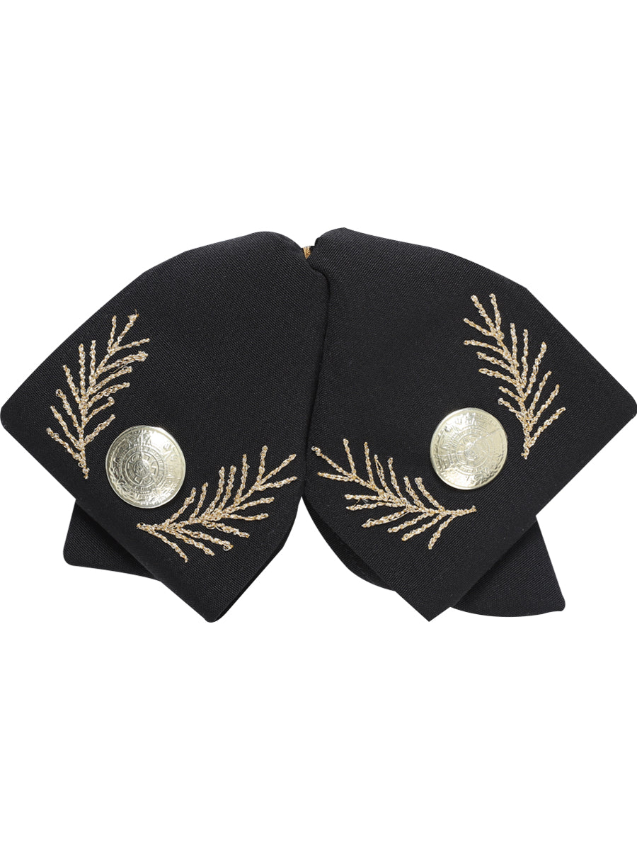 Adulto
Corbata de charro mexicana 100% poliéster Negro/Dorado 601107