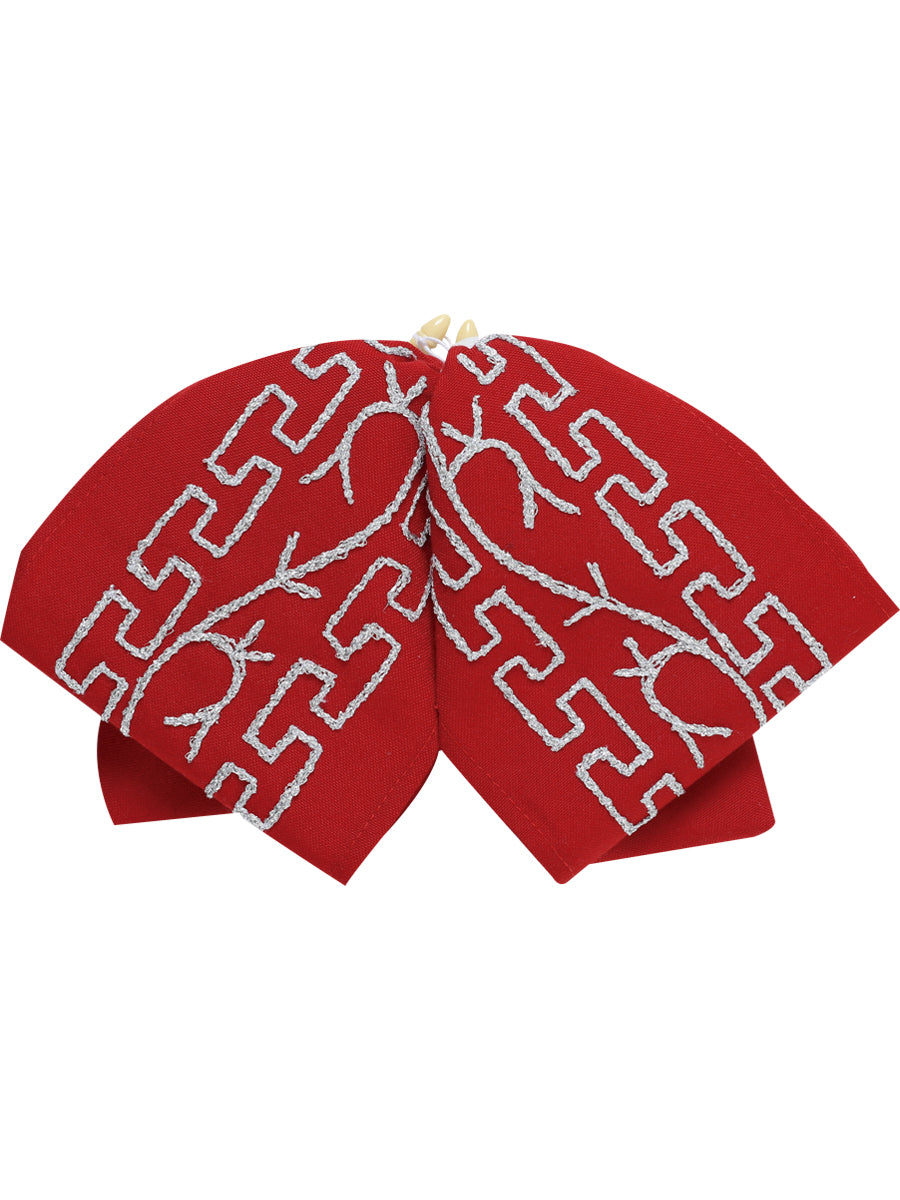 Adulto
Corbata de charro mexicana 100% poliéster Rojo/Plateado 601116