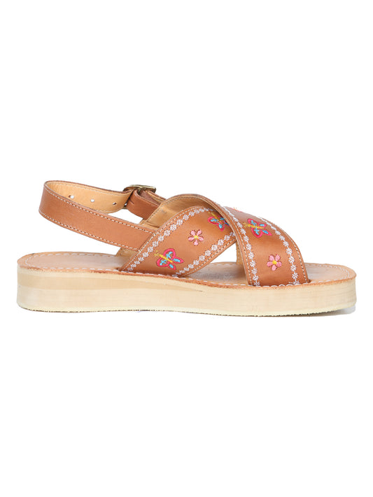 Sandalias artesanales mexicanas de cuero Tang 603928
