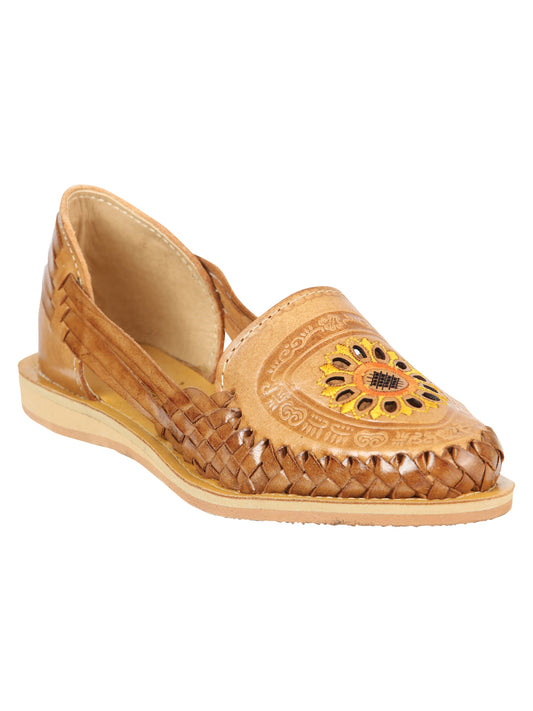 Sandalias artesanales mexicanas de cuero Tang 604024