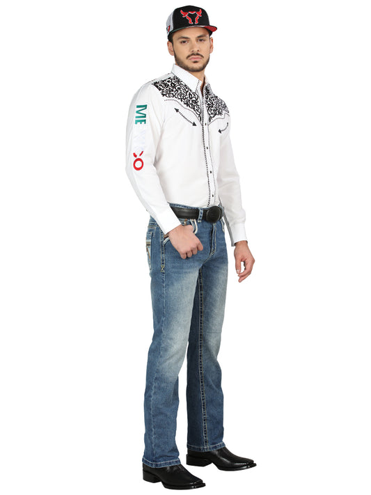 Vaqueros Centenario Bootcut Denim - Azul Medio 44965