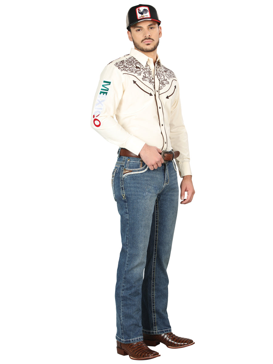 Vaqueros Centenario Bootcut Denim - Azul oscuro 44969