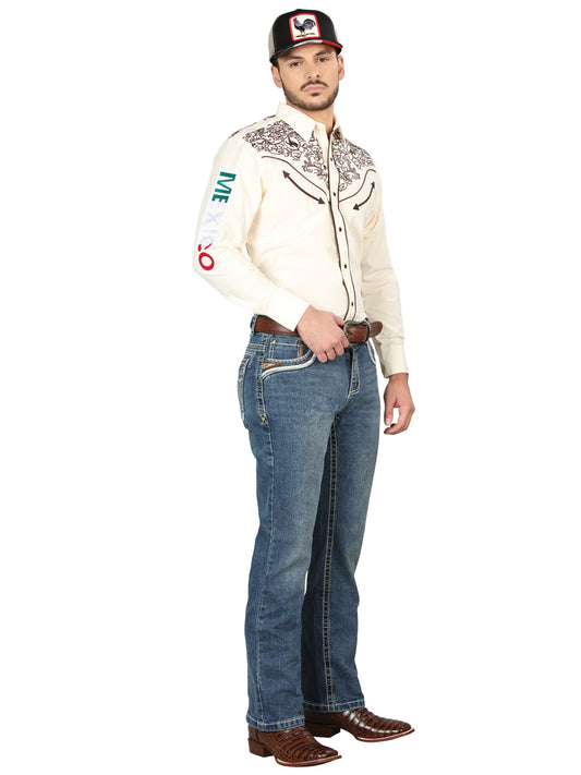 Vaqueros Centenario Bootcut Denim - Azul oscuro 44969