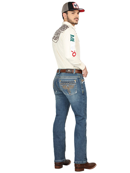 Vaqueros Centenario Bootcut Denim - Azul oscuro 44969