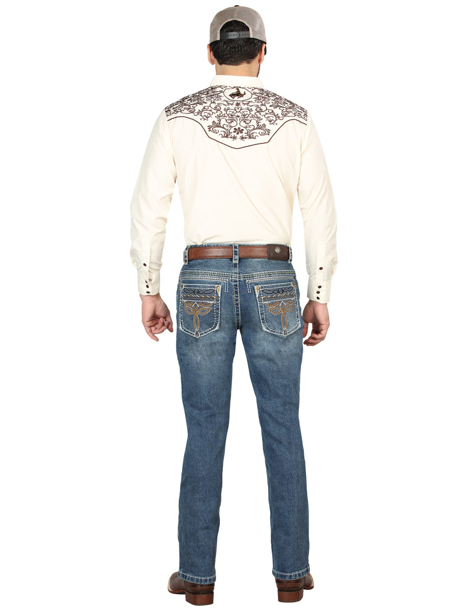 Vaqueros Centenario Bootcut Denim - Azul oscuro 44969