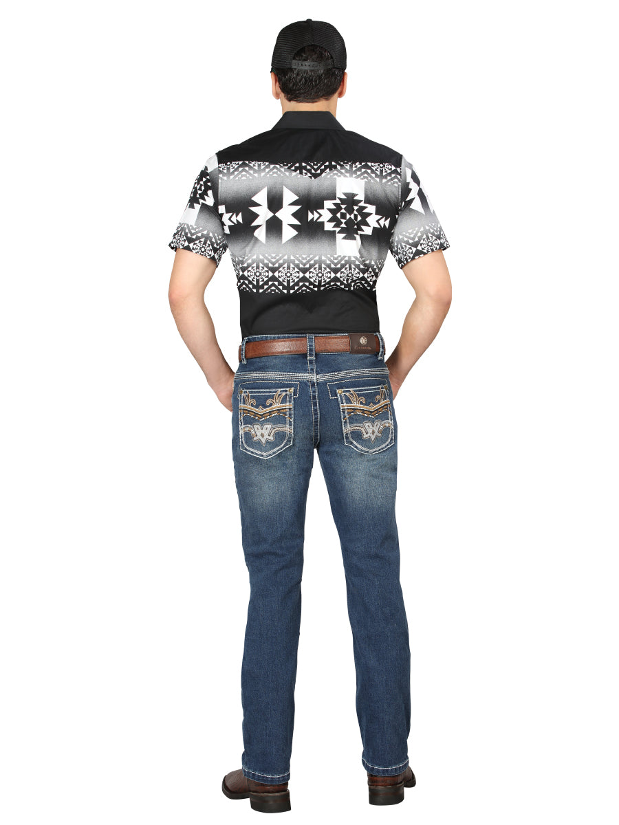 Vaqueros Centenario Bootcut Denim - Azul Medio 44973