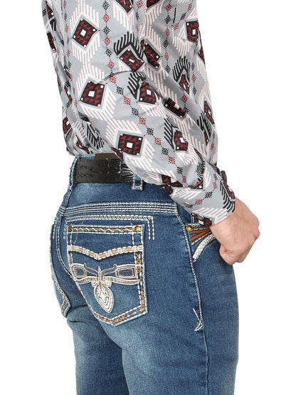 Vaqueros Centenario Bootcut Denim - Azul oscuro 44974