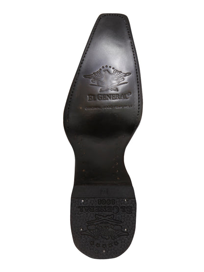 Botas vaqueras El General para hombre, de piel de lagarto exótica - Coñac 45074