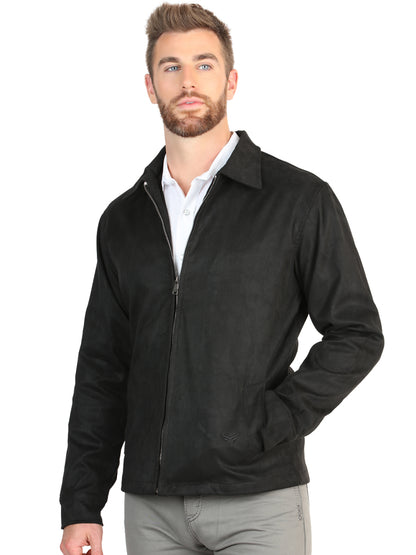 Chaqueta de ante para hombre El General - Negra 45648