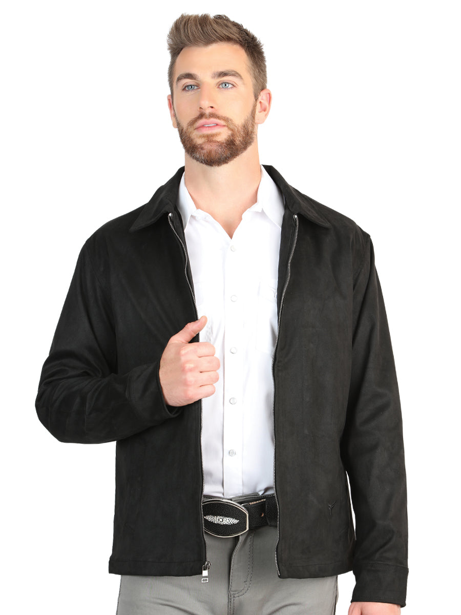 Chaqueta de ante para hombre El General - Negra 45648