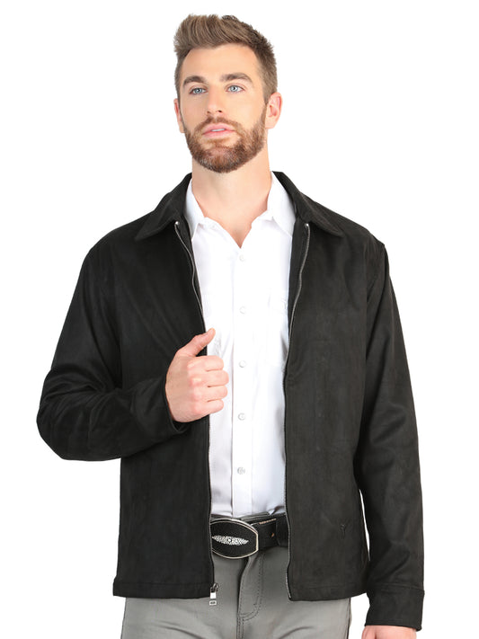Chaqueta de ante para hombre El General - Negra 45648