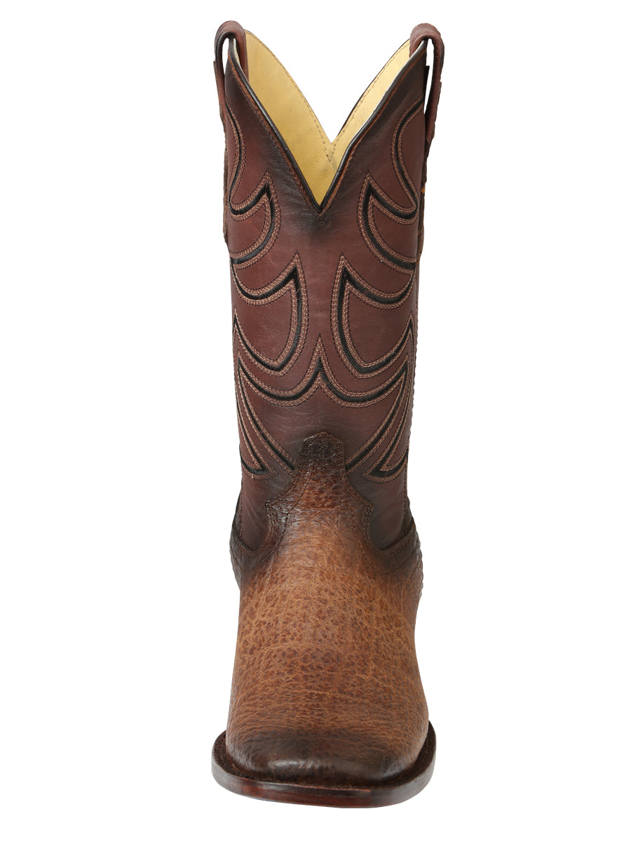 Botas Rodeo El General para hombre - Estampado de elefante color tabaco 45665