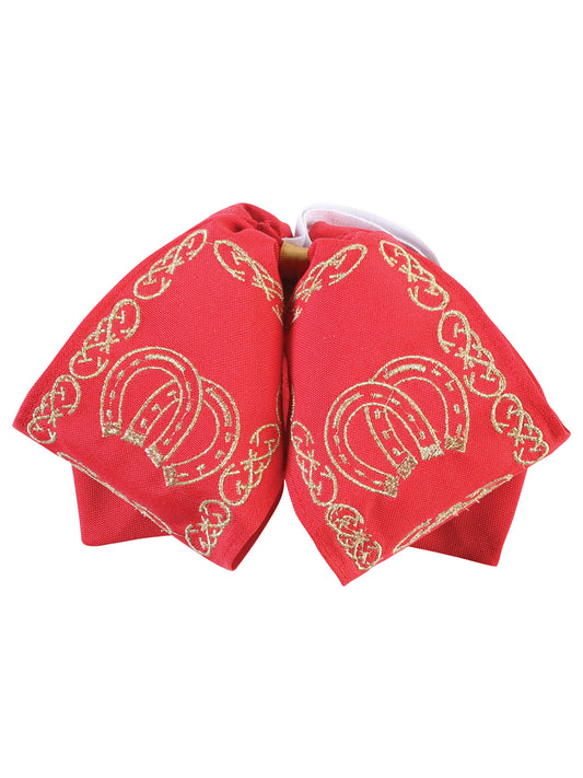 Adulto
 Corbata de charro mexicana 100% poliéster Rojo/Dorado 600485
